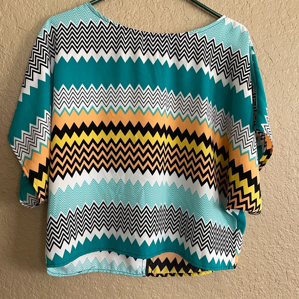 Buttons Crop Blouse